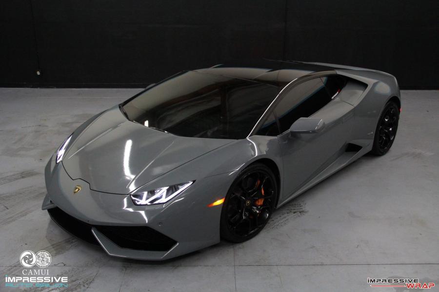Lamborghini Huracan LP610-4 Hexis Dolphin Grey by Impressive Wrap '2016